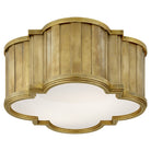 Product photo of the Tilden Two Light Flush Mount in Hand-Rubbed Antique Brass ( SKU# TOB 4130HAB-WG )