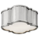 Product photo of the Tilden Two Light Flush Mount in Polished Nickel ( SKU# TOB 4130PN-WG )