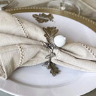 Acorn and Oak Leaf Napkin Rings