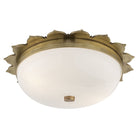Product photo of the Rachel Two Light Flush Mount in Natural Brass ( SKU# AH 4029NB-WG )