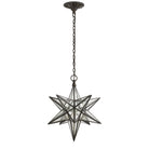 Product photo of the Moravian Star One Light Lantern in Aged Iron ( SKU# CHC 5211AI-AM )