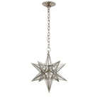 Product photo of the Moravian Star One Light Lantern in Burnished Silver Leaf ( SKU# CHC 5211BSL-AM )