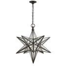 Product photo of the Moravian Star One Light Lantern in Aged Iron ( SKU# CHC 5212AI-AM )