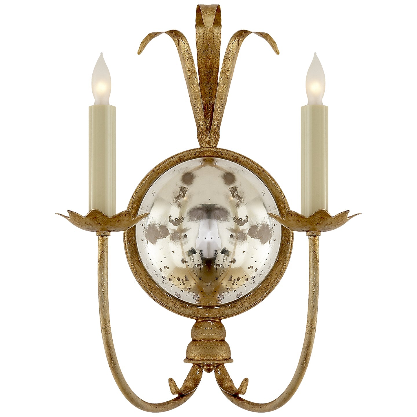 Product photo of the Gramercy Two Light Wall Sconce in Gilded Iron ( SKU# CHD 4175GI )