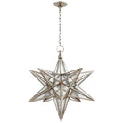 Product photo of the Moravian Star One Light Lantern in Burnished Silver Leaf ( SKU# CHC 5212BSL-AM )