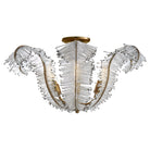 Product photo of the Calais Six Light Semi Flush Mount in Gilded Iron ( SKU# NW 4051GI-CG )