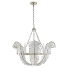 Product photo of the Calais Six Light Chandelier in Burnished Silver Leaf ( SKU# NW 5051BSL )