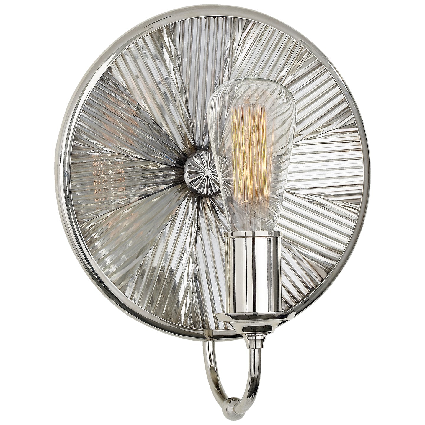 Product photo of the Rivington One Light Wall Sconce in Polished Nickel ( SKU# RL 2064PN )