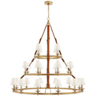Product photo of the Westbury 24 Light Chandelier in Natural Brass ( SKU# RL 5184NB-L )