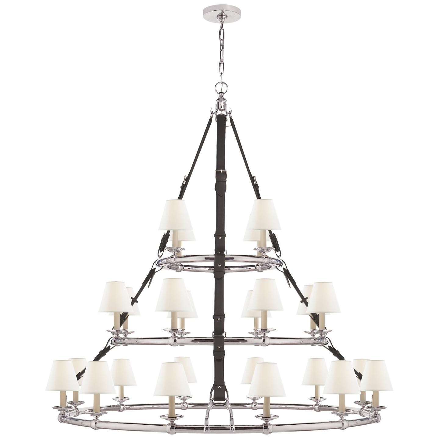 Product photo of the Westbury 24 Light Chandelier in Polished Nickel ( SKU# RL 5184PN-L )