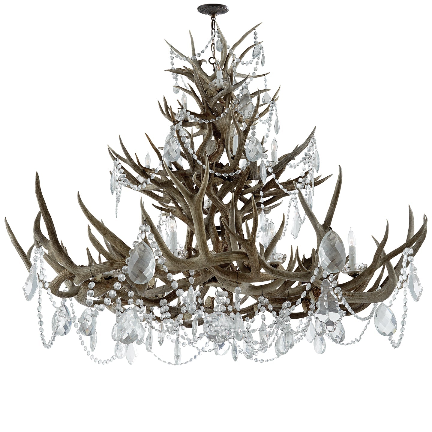 Product photo of the Straton 18 Light Chandelier in Natural Bone ( SKU# RL 5530BN-CG )
