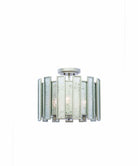 Product photo of the Palisade Three Light Semi Flush Mount in Tarnished Silver ( SKU# 505041TS )