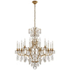 Product photo of the Antoinette 18 Light Chandelier in Natural Brass and Crystal ( SKU# RL 5311NB )