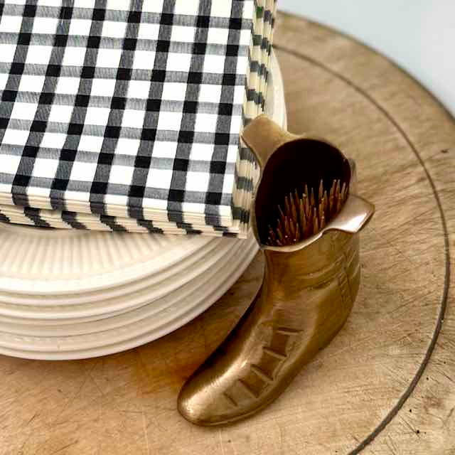 Equestrian Boot Toothpick Holder