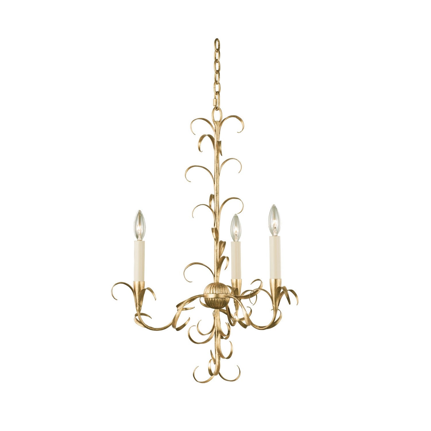 Product photo of the Ainsley Three Light Chandelier in Oxidized Gold Leaf ( SKU# 505470OL )