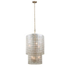 Product photo of the Roxy Six Light Foyer Pendant in Oxidized Gold Leaf ( SKU# 505850OL )