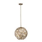 Product photo of the Jardin Four Light Pendant in Oxidized Gold Leaf ( SKU# 507650OL )