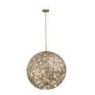 Product photo of the Jardin Eight Light Pendant in Oxidized Gold Leaf ( SKU# 507652OL )