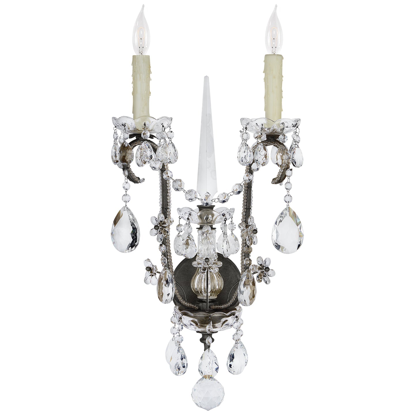 Product photo of the Alessandra Two Light Wall Sconce in Antiqued Gild ( SKU# RL 2280AG-CG )