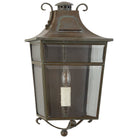 Product photo of the Carrington One Light Wall Lantern in Weathered Verdigris ( SKU# RL 2732WVG-CG )