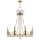 Product photo of the Regency Eight Light Chandelier in Hand-Rubbed Antique Brass ( SKU# SN 5108HAB )