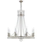 Product photo of the Regency Eight Light Chandelier in Polished Nickel ( SKU# SN 5108PN )