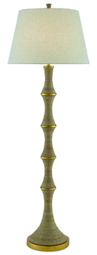 Product photo of the Bourgeon One Light Floor Lamp in Natural/Contemporary Gold Leaf ( SKU# 8000-0039 )