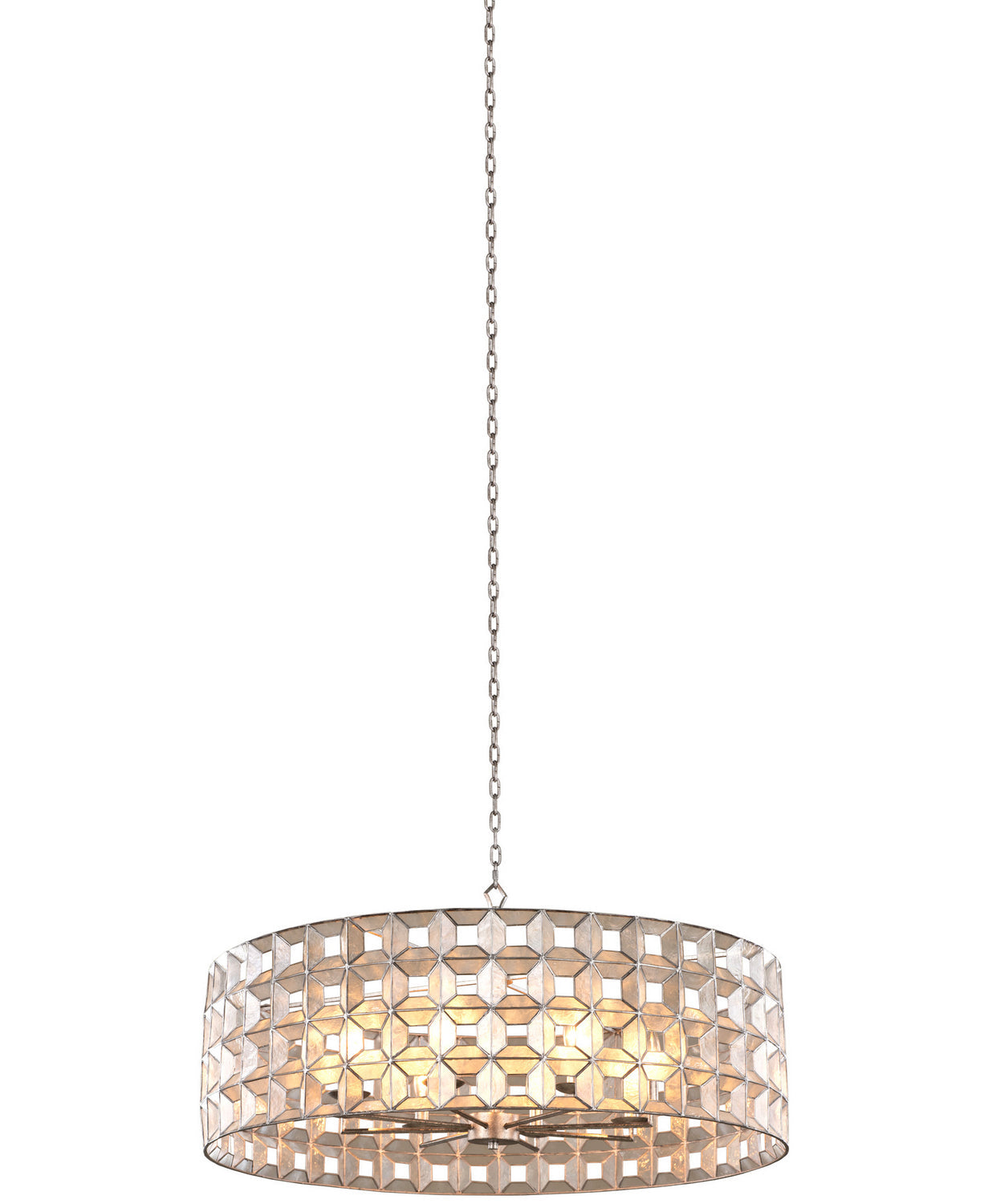Product photo of the Prado Eight Light Pendant in Oxidized Silver Leaf ( SKU# 509153OSL )