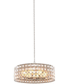Product photo of the Prado Eight Light Pendant in Oxidized Silver Leaf ( SKU# 509153OSL )