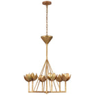 Product photo of the Alberto Six Light Chandelier in Antique Gold Leaf ( SKU# JN 5003AGL )
