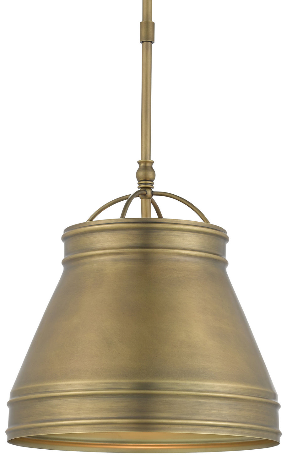 Product photo of the Lumley One Light Pendant in Antique Brass ( SKU# 9000-0488 )