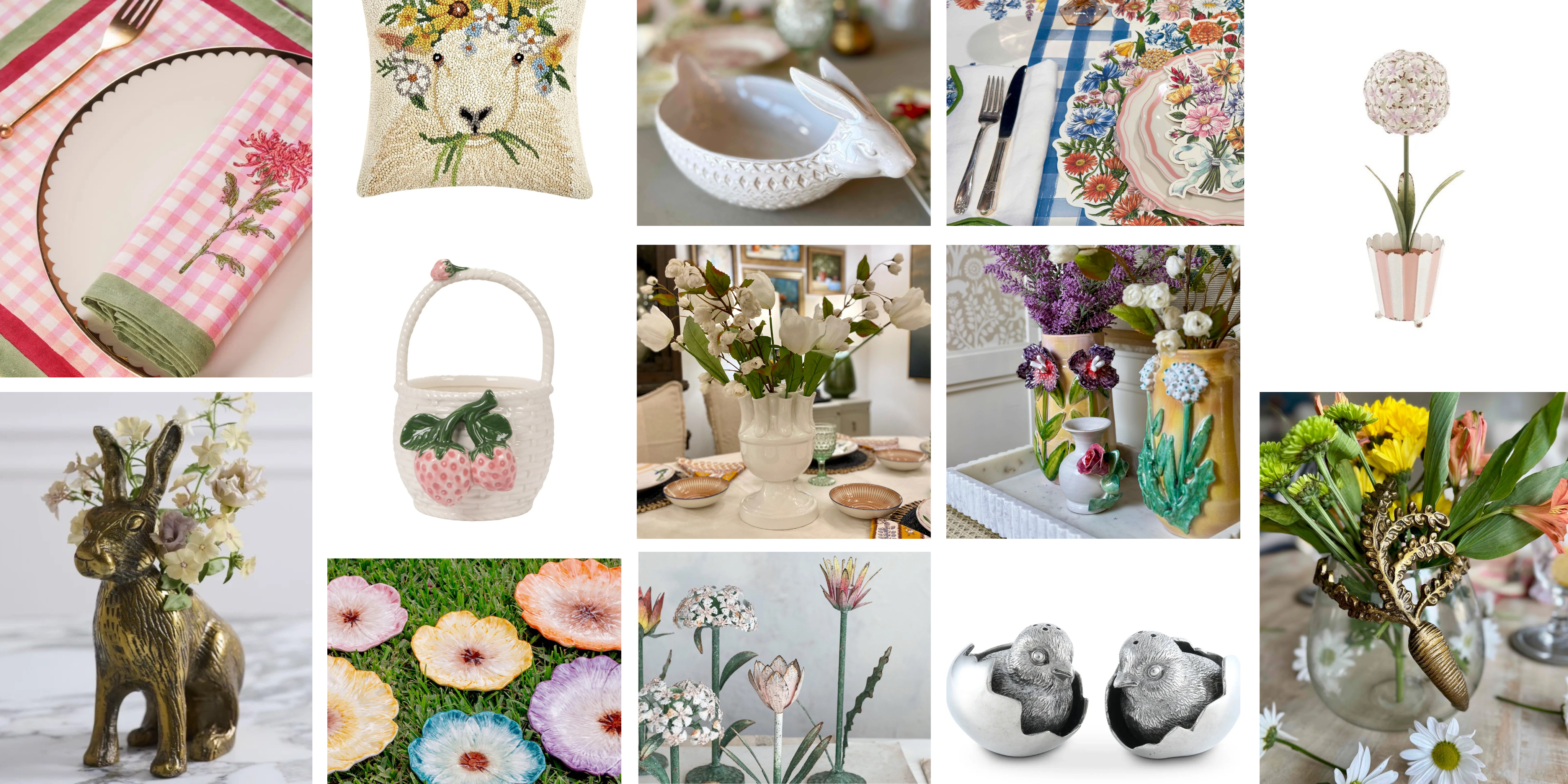 Easter and spring home decor collection 