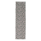 Yoga mat with green plant pattern on a white background