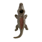 Decorative alligator-shaped bottle opener on a white background