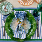 Amber Glass Flower Napkin Ring