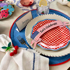 American Flag Banner Table Accent