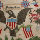 Americana Printed Embroidery Sampler Wall Art