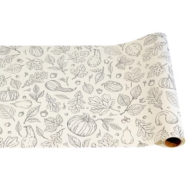 Autumn Coloring Table Runner