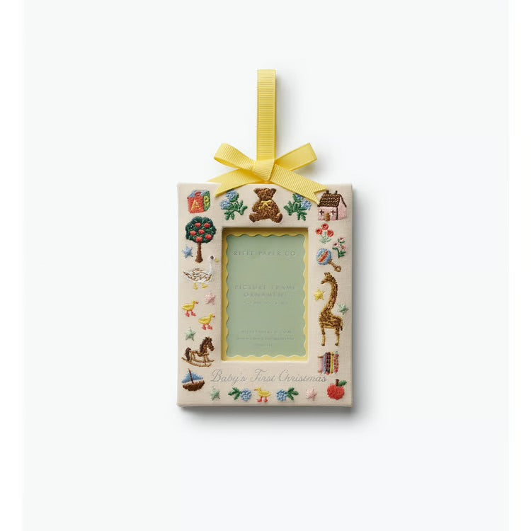 Baby's First Christmas Picture Frame Ornament