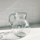 Bella Etched Glass Pitcher - Large