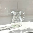 Bella Etched Glass Pitcher - Small