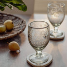 Bella Etched Wine Goblet
