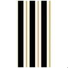 Black & Gold Awning Stripe Guest Napkin