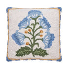 Decorative pillow with floral pattern on a white background