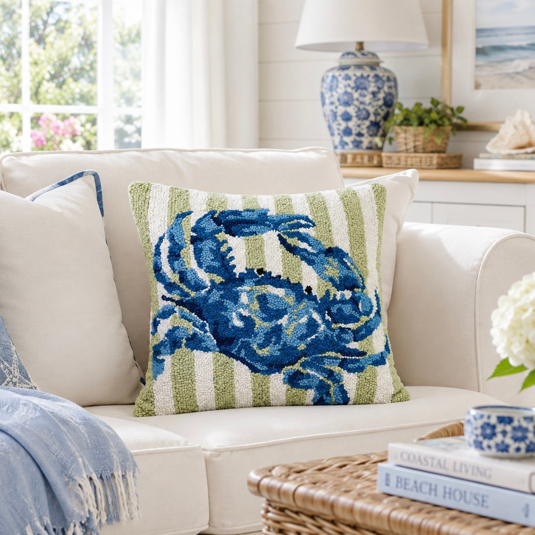 Blue Crab Pillow