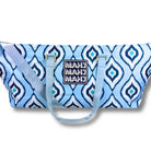 Blue Ikat Mahjong Tote Bag