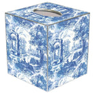 Blue Toile Tissue Box
