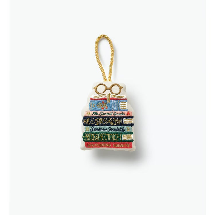 Book Club Embroidered Ornament