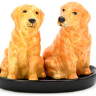 Ceramic Golden Retriever Salt & Pepper Shakers