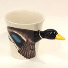Mug with a 3D duck design on a white background